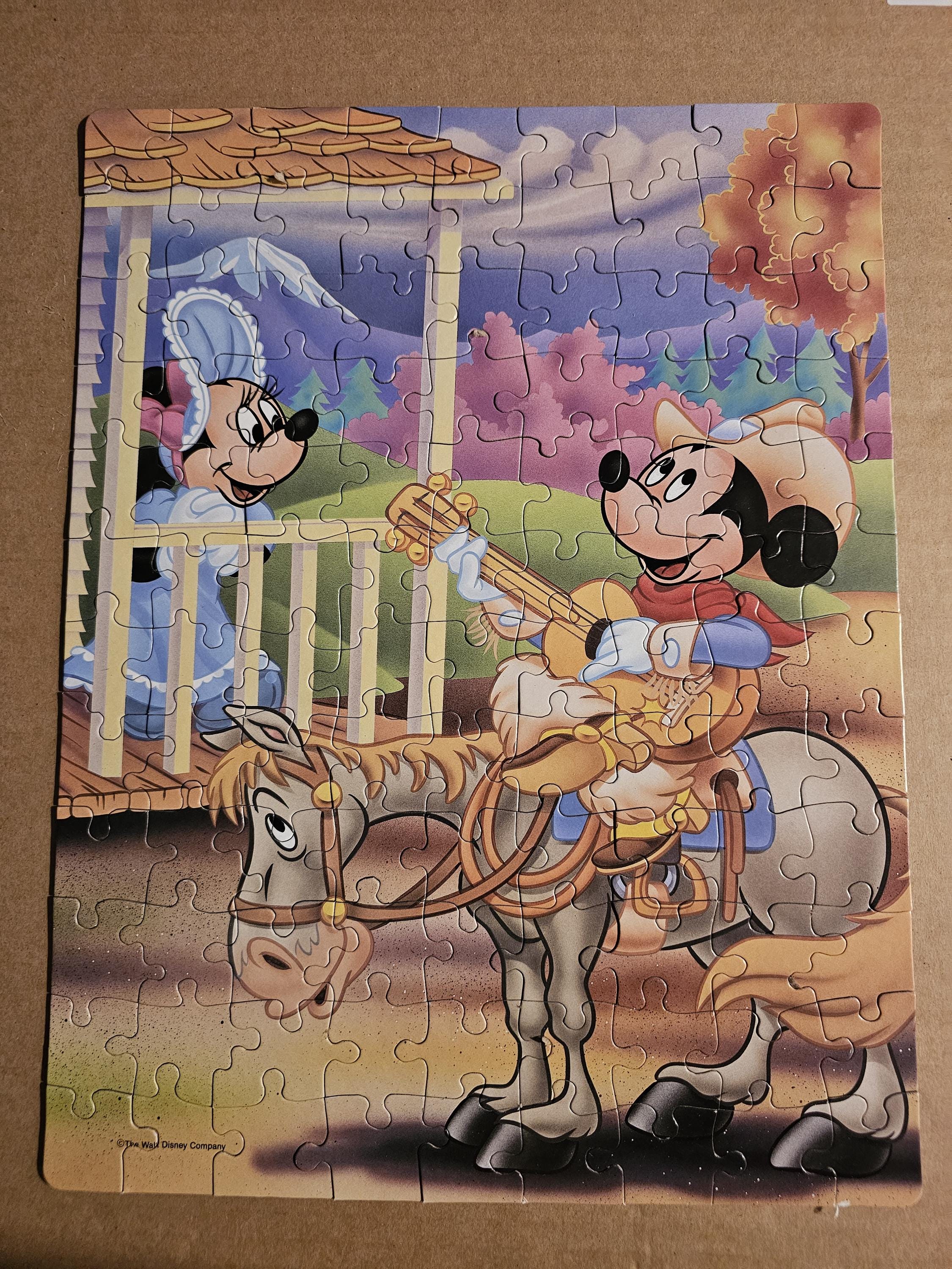 Vintage Disney Mickey Mouse & Minnie Mouse 100 Piece Jigsaw Puzzle