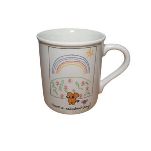 Vintage 80&#39;s Hallmark Have a Rainbow Day Coffee Mug