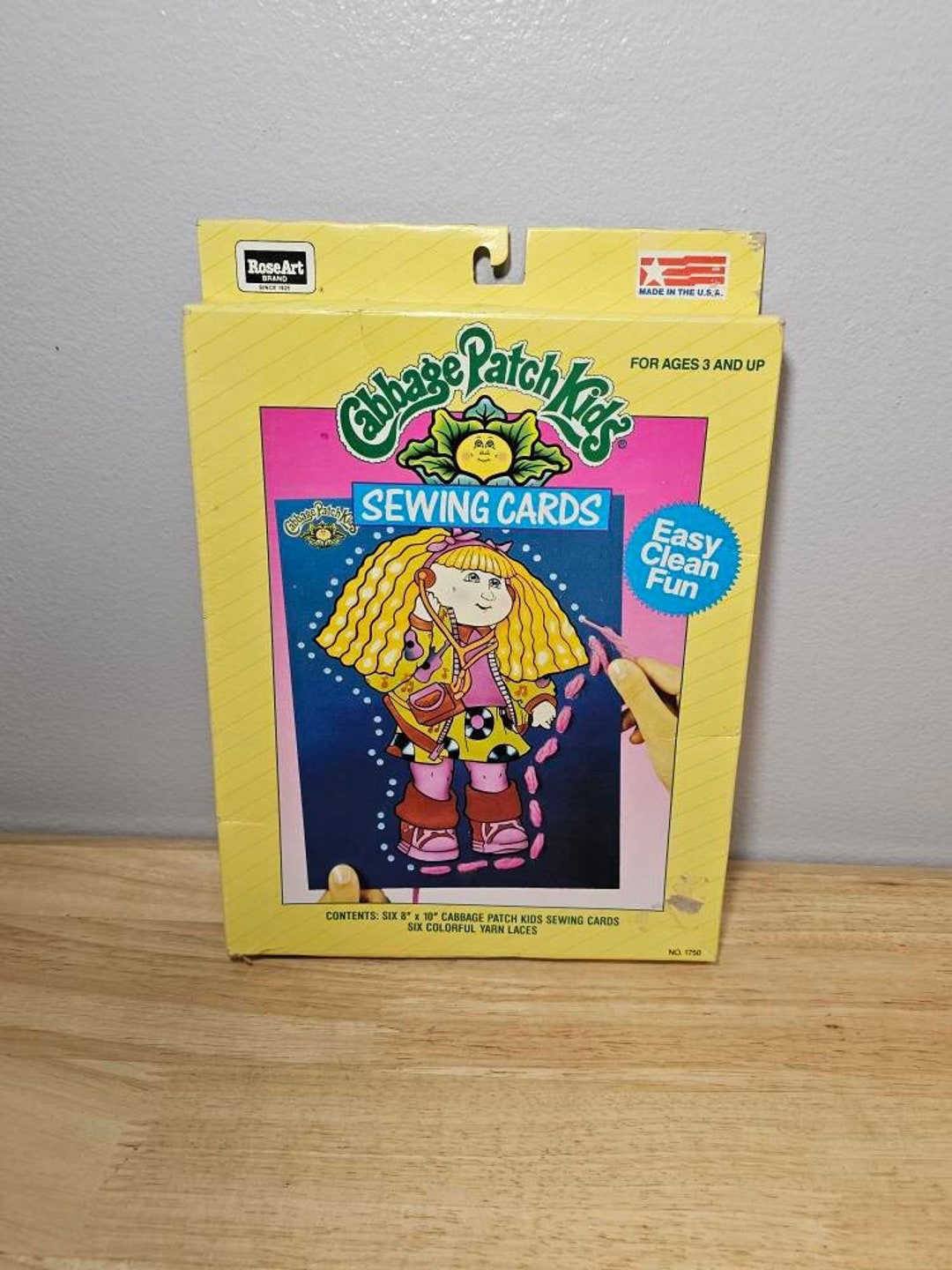 Vintage 1990 Roseart Cabbage Patch Kids Sewing Cards - Etsy