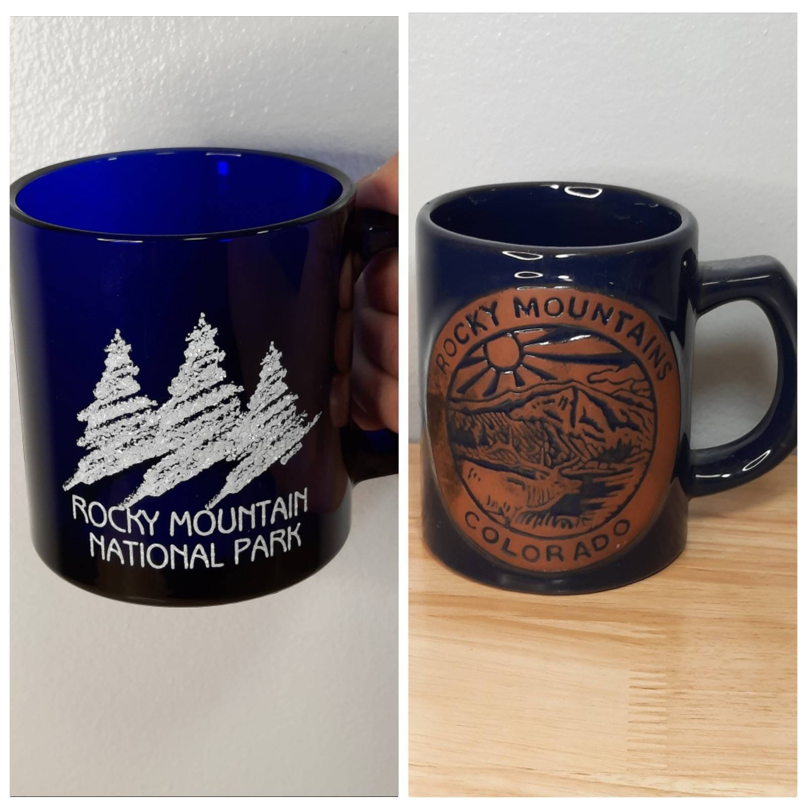 Custom Engraved Rocky Mountain Roastery Logo Travel Mugs