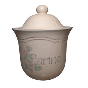 Vintage Pfaltzgraff Spectrum Farine Canister