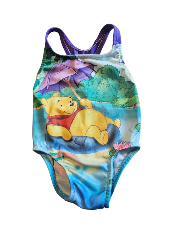 Vintage 90's Disney Winnie The Pooh 12mo One Piece Swimsuit