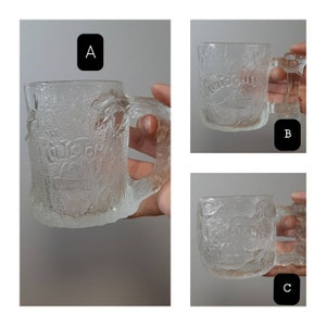 Vintage McDonald&#39;s 1993 The Flintstones Movie Glass Promo Coffee Mugs (Each Sold Separately)