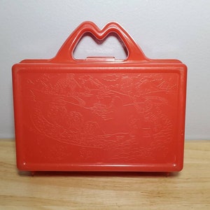 Vintage 1988 McDonald&#39;s Red Plastic Pencil Case