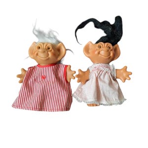 Vintage 1960's Uneeda Wishnik Trolls