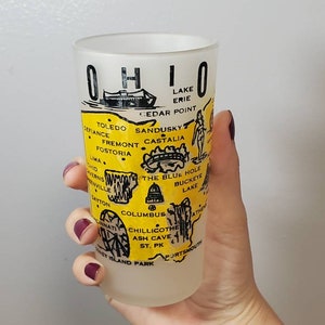 Vintage 50er Jahre Hazel Atlas Ohio 5 "Mattglas Sammlerglas