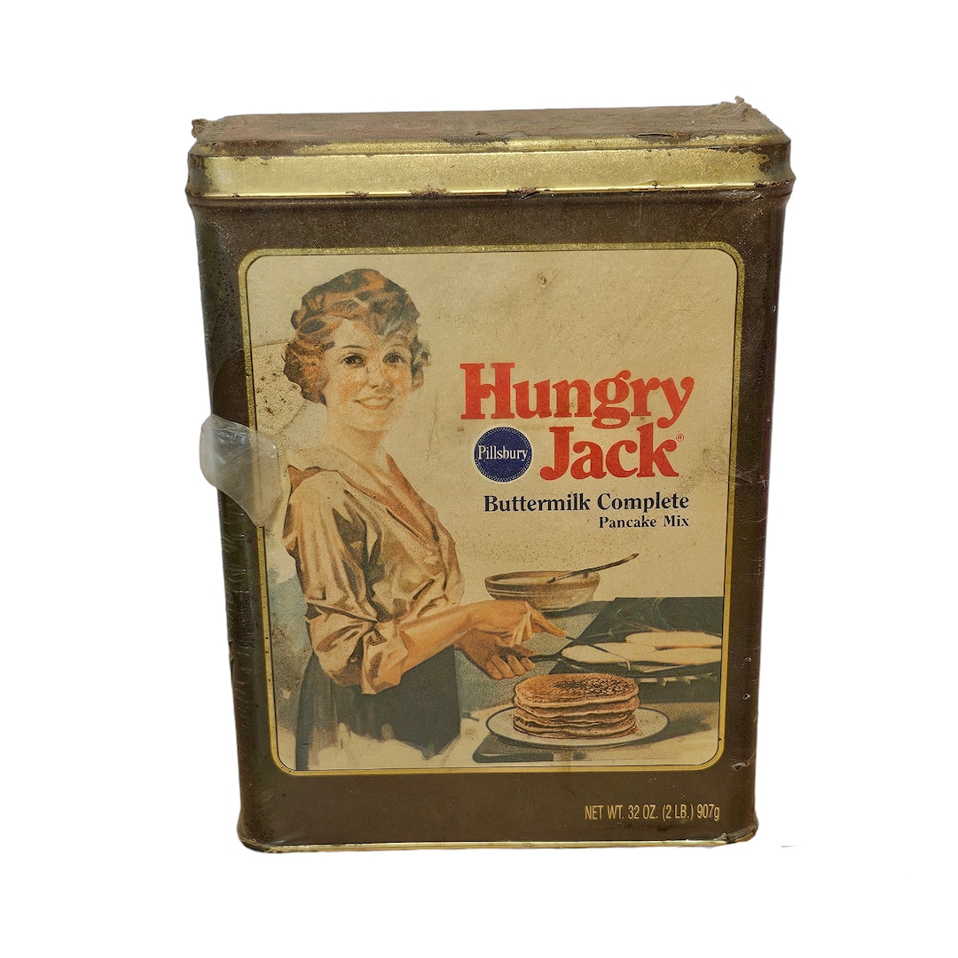 Vintage Pillsbury Hungry Jack Pancake Tin Factory Sealed Etsy