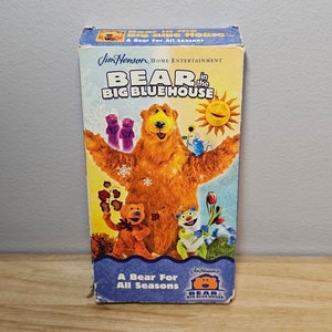 Vintage 2003 Jim Henson&#39;s Bear In The Big Blue House A Bear For All Seasons VHS Tape