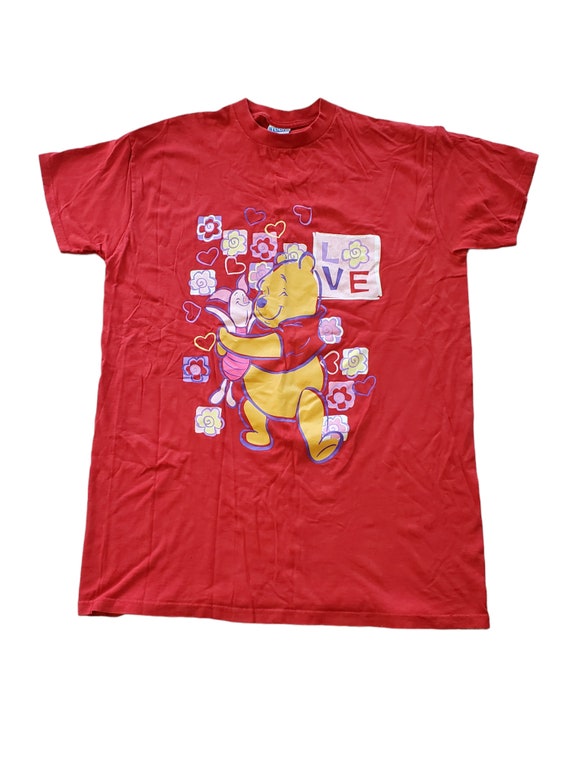 Vintage 90's Disney Winnie the Pooh Women's Red Pajama