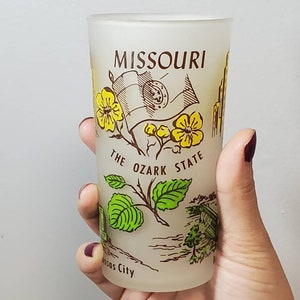 Vintage 50er Jahre Hazel Atlas Missouri 5 "Matter Sammlerglas Becher