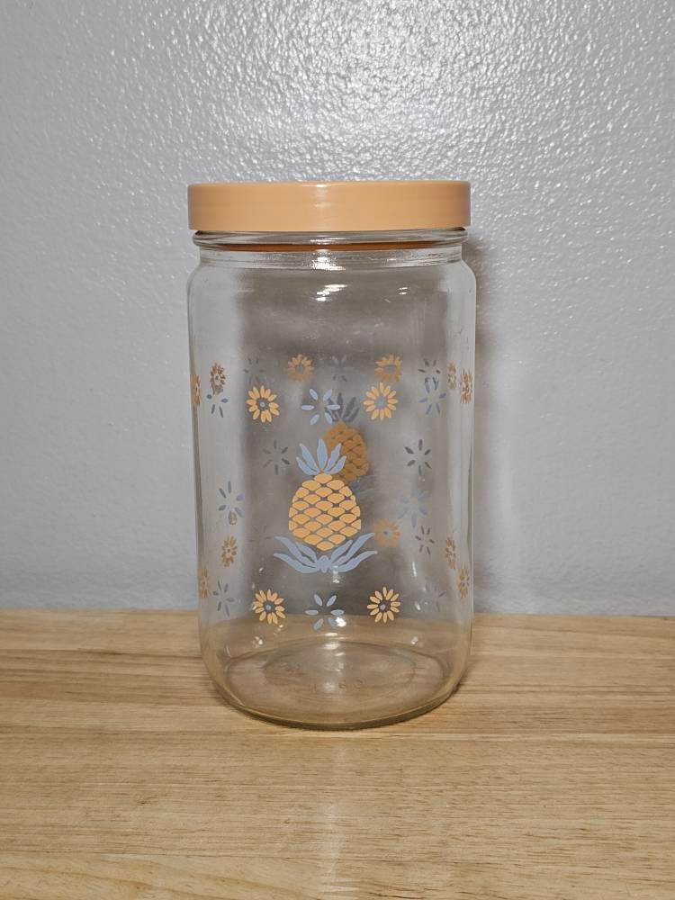 Glass Drinking Jar With Lid & Straw Cocktail Juice Drink Cactus Pineapple  Toucan