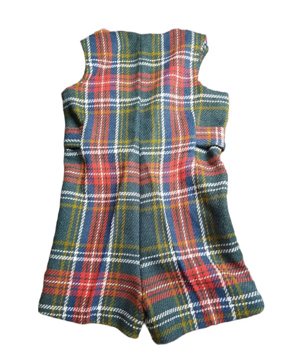 Vintage Jack Tar Togs Plaid One Piece Romper - image 2