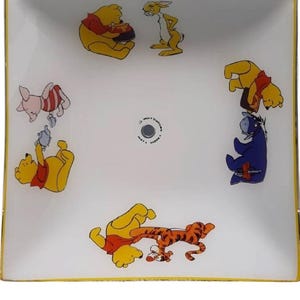 Vintage 80s Walt Disney Productions Winnie The Pooh Ceiling Light Fixture
