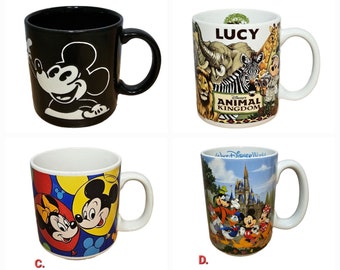 Vintage Walt Disney Mickey Mouse Ceramic Coffee Mugs (Each Sold Separately)