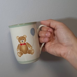Vintage Otagiri Curtis Swann Teddy Bear Ceramic Coffee Mug Coffee Cup
