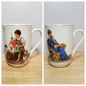 Vintage 1982 Norman Rockwell Mugs