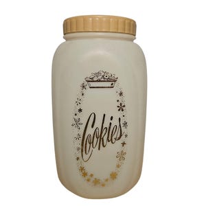 Vintage Plastic Cookie Jar Container