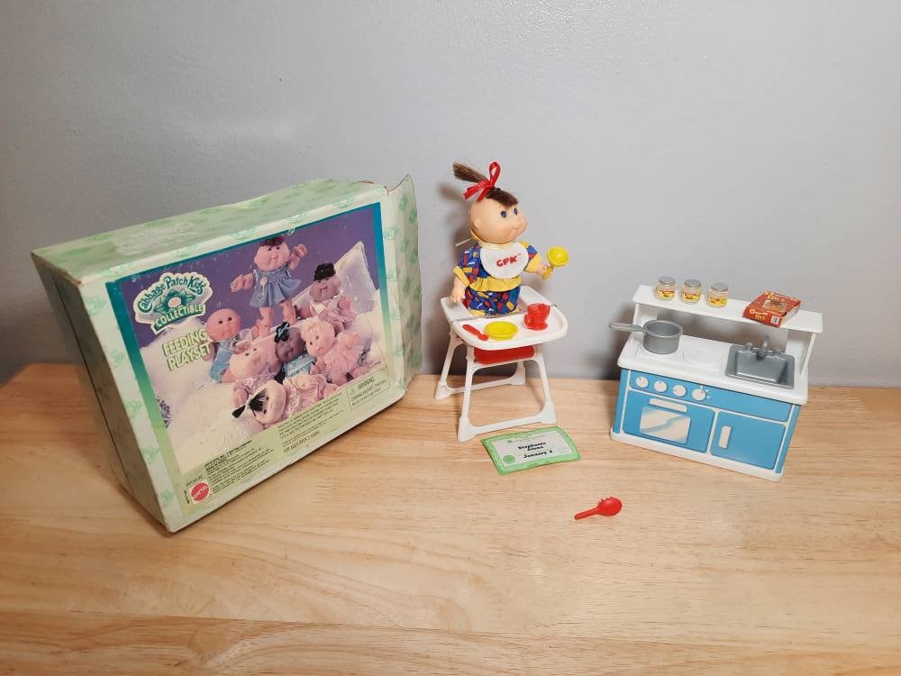 Vintage 1997 Cabbage Patch Kids Feeding Playset Etsy