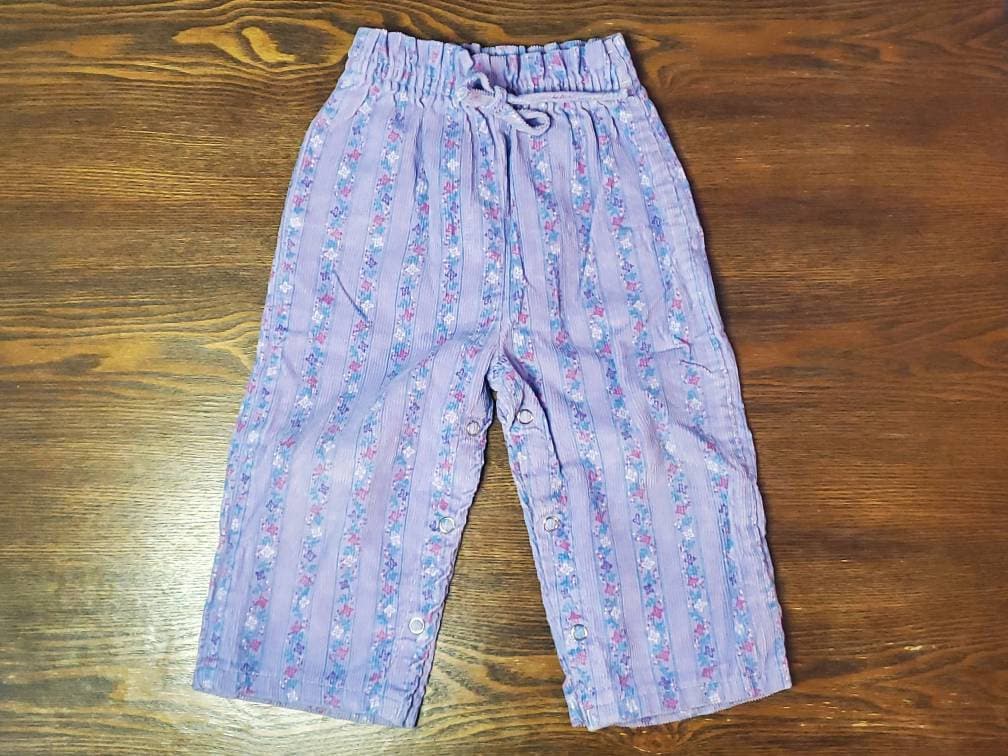 Vintage 80s Corduroy 12mo Girl Pants