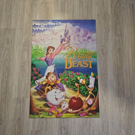 Walt Disney Beauty and the Beast 300 Piece Movie Poster Puzzle - Etsy