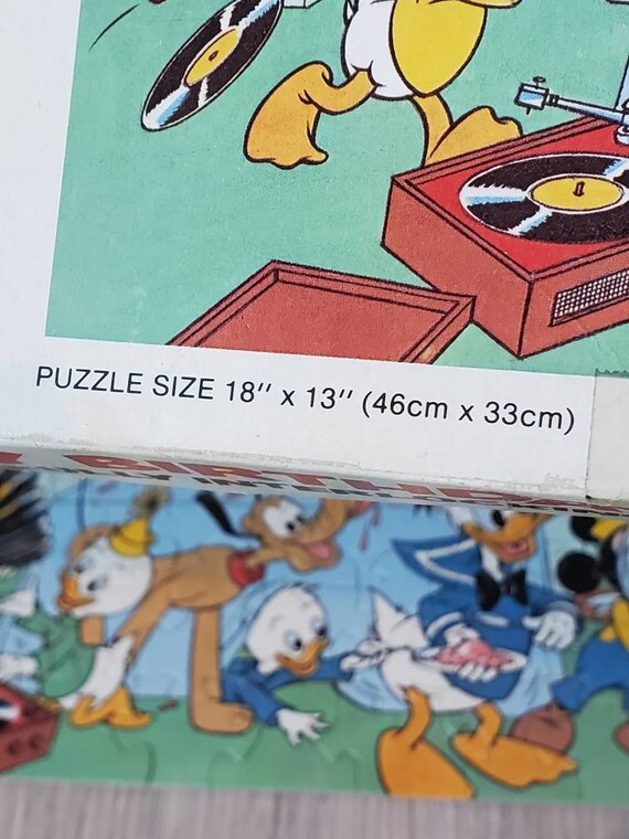 Vintage Disney Mickey Mouse Jigsaw Puzzle - Etsy