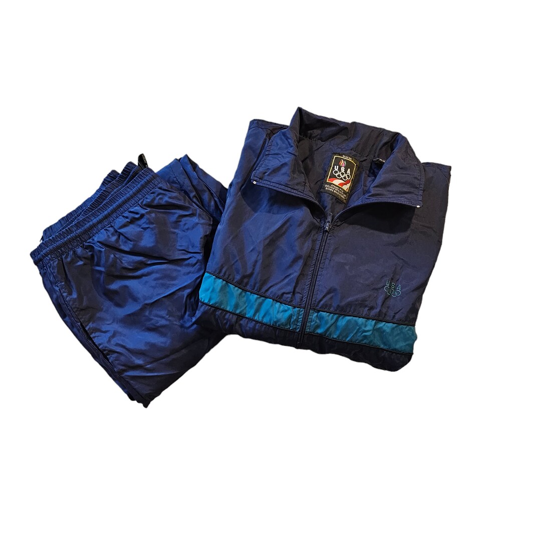 Vintage 90's Jcpenney Exclusive USA Olympic Large Windbreaker Tracksuit -  Etsy