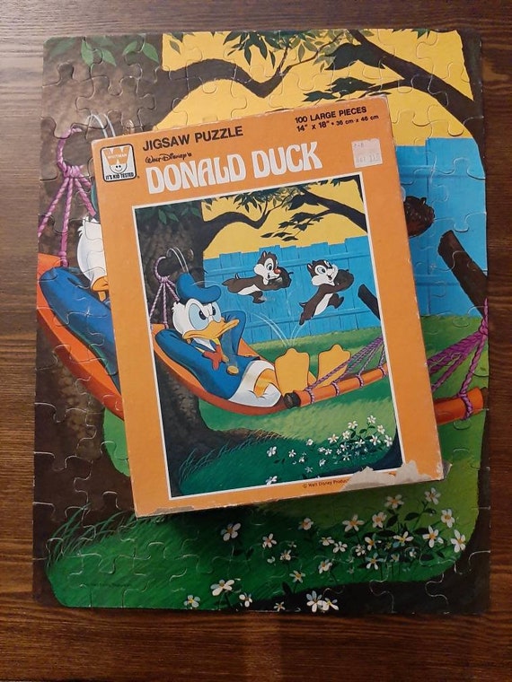 Vintage Disney Donald Duck Whitman Jigsaw Puzzle - Etsy Sweden