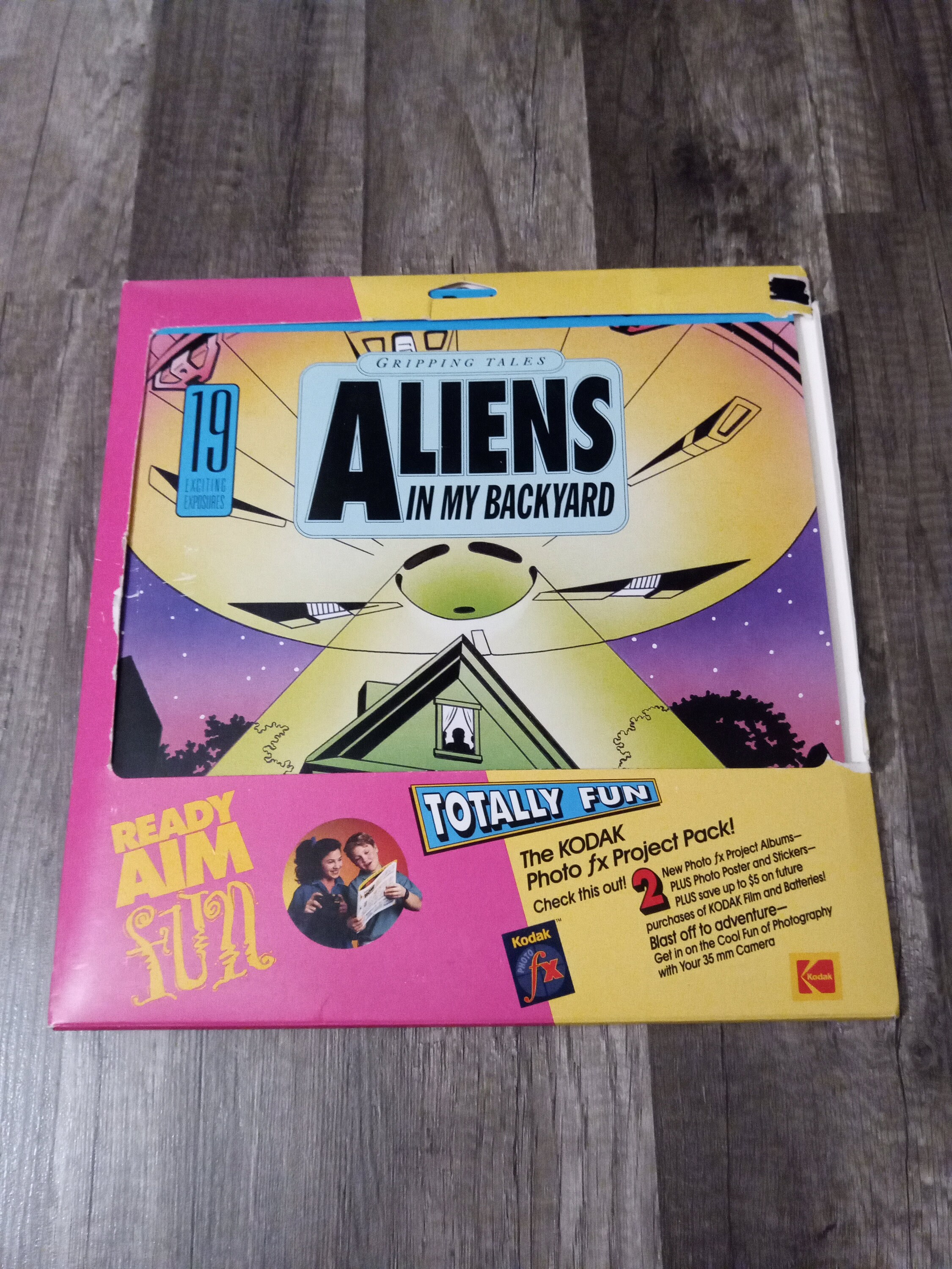 Vintage 1993 Kodak Gripping Tales Aliens in My Backyard Fx