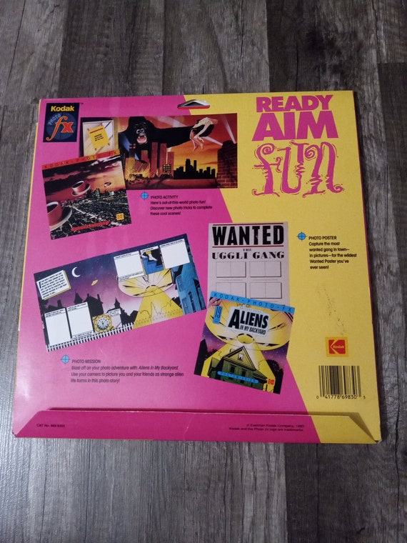 Vintage 1993 Kodak Gripping Tales Aliens in My Backyard Fx