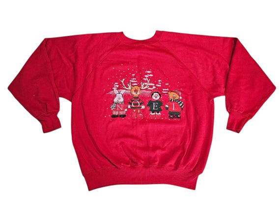 Vintage Seasonal Christmas Noel Ultra Sweats XXL Red Sweatshirt