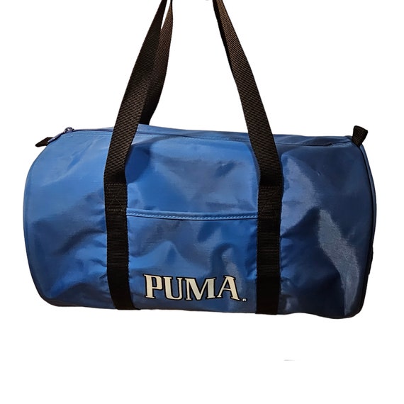 Vintage 1985 Puma Performer Blue Gym Bag Tote Bag