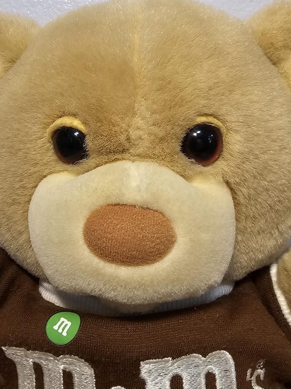 Vintage 1987 Heartline Mars M&M Teddy Bear Stuffed Animal - Etsy