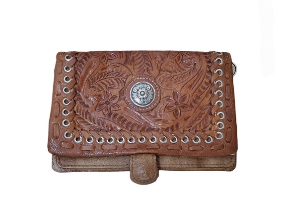 Vintage American West Leather Purse - image 1