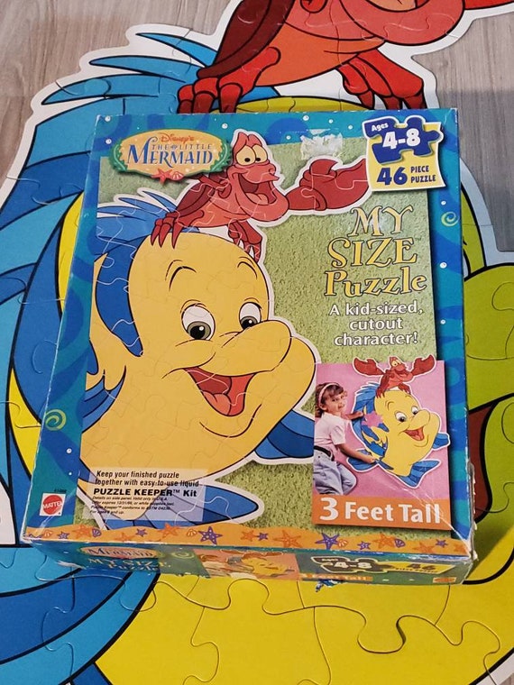 Vintage 90's Disney Little Mermaid My Size Puzzle - Etsy