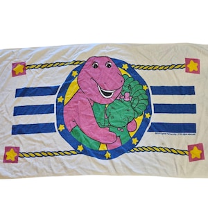 Barney Beach Towel - Etsy