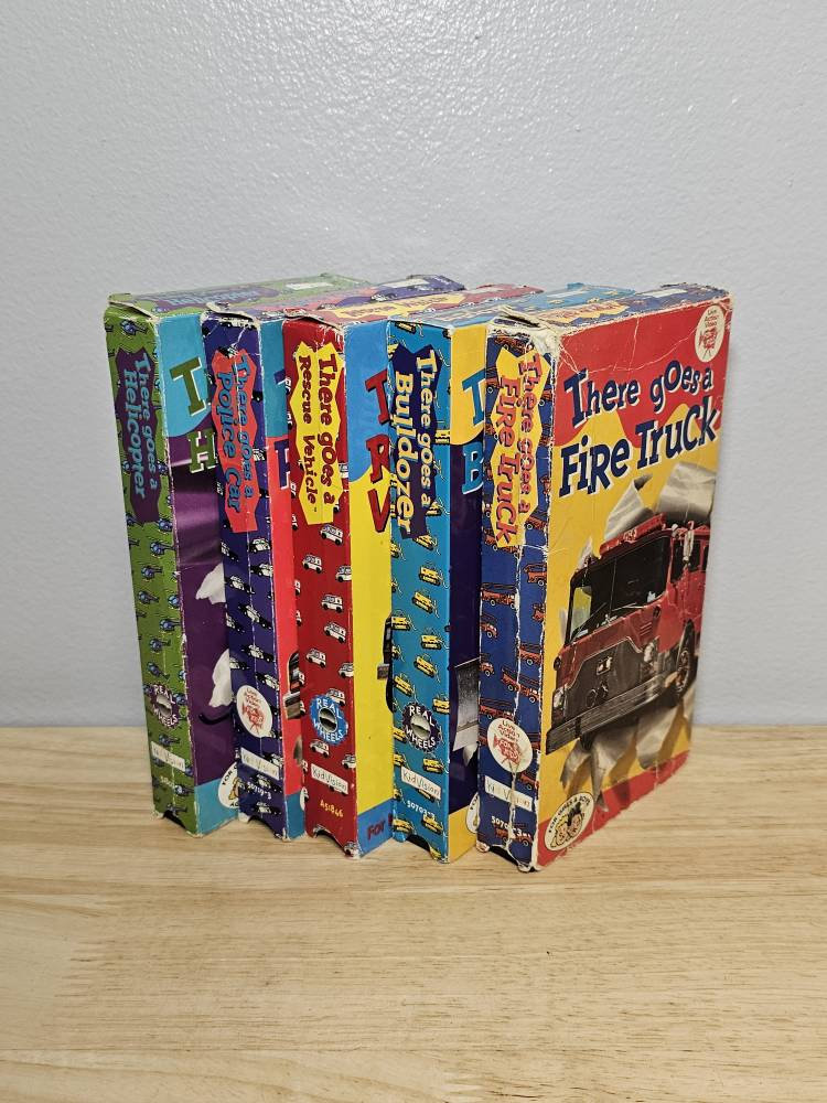 Vintage 90's Kid Vision Real Wheels There Goes A VHS Tape
