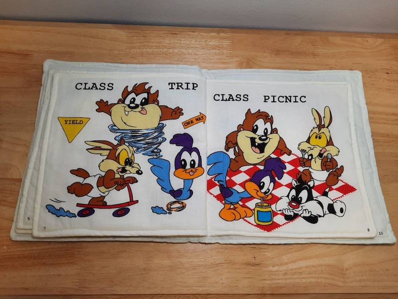 Vintage Looney Tunes Lovables Class Yearbook Handmade Fabric - Etsy