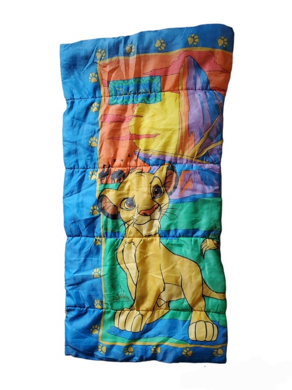 Vintage 90 s Disney the Lion King Simba Sleeping Bag Etsy