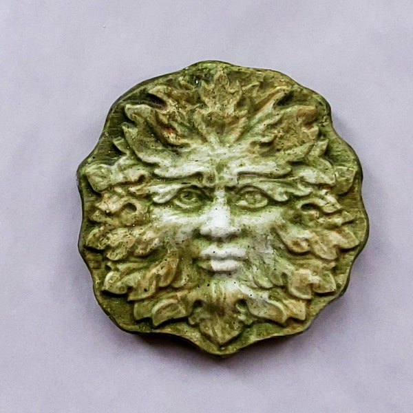 Green Man Wall Plaque Etsy