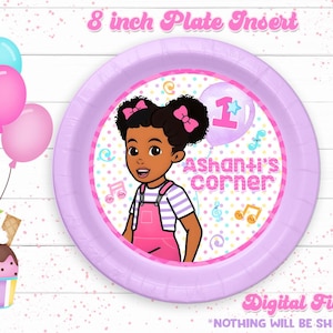 Gracie&#39;s Corner Birthday, Gracie&#39;s Corner Charger Plate Insert, Gracie&#39;s Corner Plate Insert, Gracie&#39;s Corner Party, Gracie&#39;s Corner