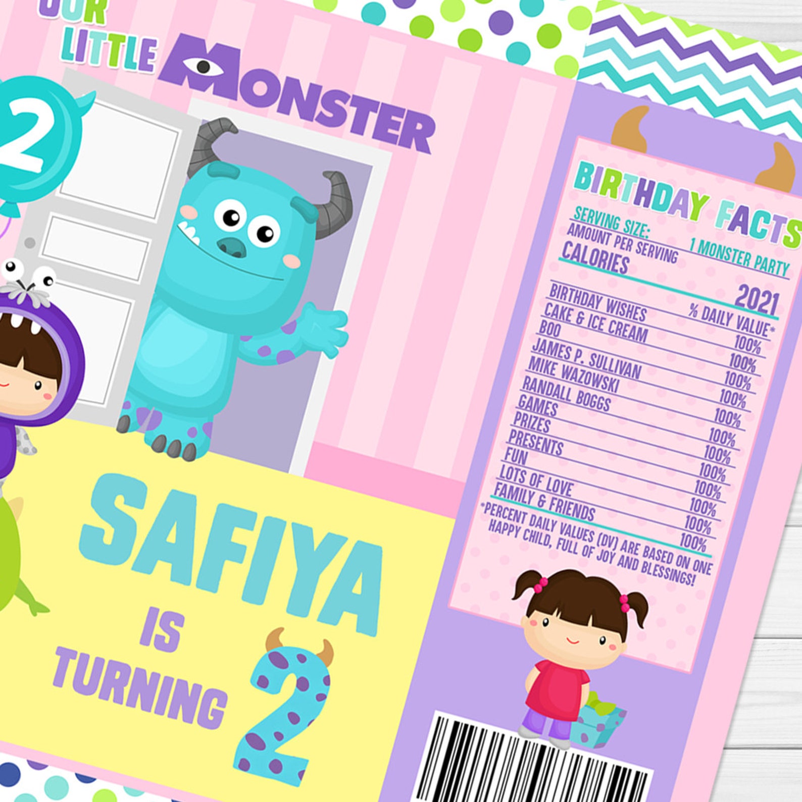 DIGITAL FILES Monsters Inc. Chip Bags Monsters Inc. | Etsy