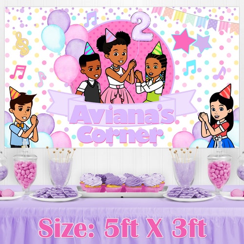 Gracie's Corner Banner, Gracie's Corner Backdrop, Gracie's Corner Vinyl Banner, Birthday Banner, Custom Banner, Gracie's Corner Party Decor