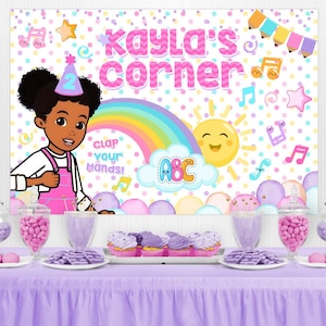 Gracie's Corner Banner, Gracie's Corner Backdrop, Gracie's Corner Vinyl Banner, Birthday Banner, Custom Banner, Gracie's Corner Party Decor