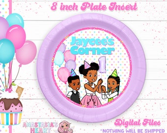 Gracie's Corner Birthday, Gracie's Corner Charger Plate Insert, Gracie's Corner Plate Insert, Gracie's Corner Party, Gracie's Corner