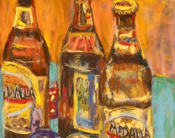 Puerto Rican Art Posters and Limited Edition Prints - "Las Tres Medallas"
