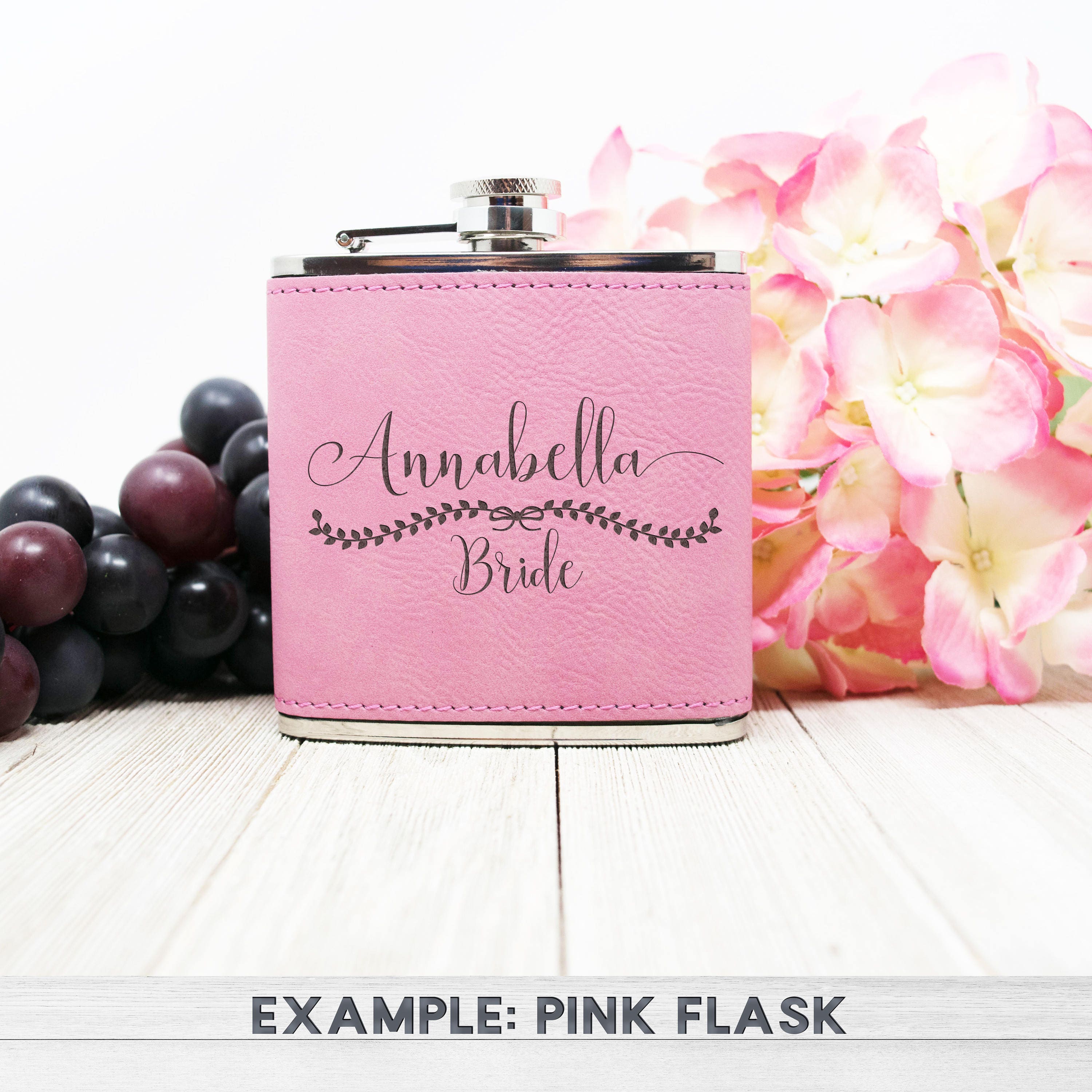 Flasks for Women drinking flask bridesmaid flask leather Etsy