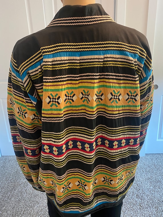 Seminole Indian Patchwork Jacket - image 7