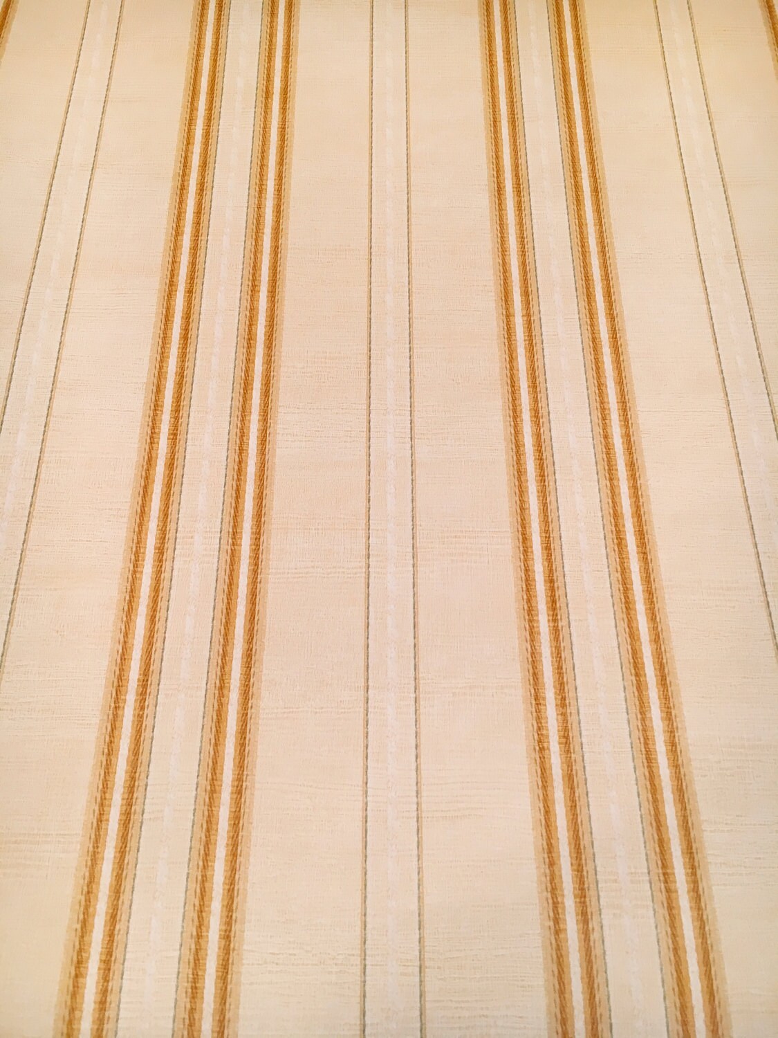 Motif Vintage Wallpaper Cream and Gold Stripe Etsy