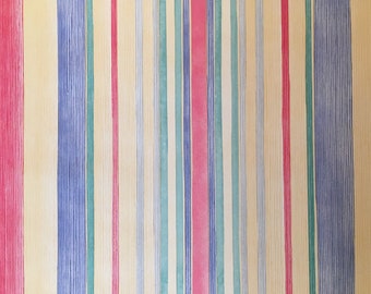 Motif Vintage Wallpaper Brights Stripes