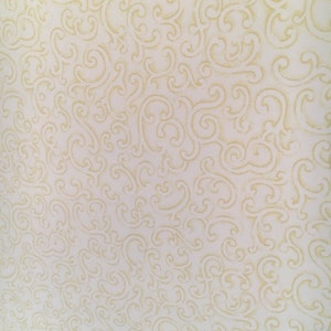 VIntage Wallpaper Sage & Cream Filigree